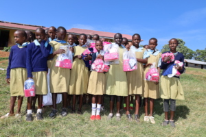 Participants receiving hygiene products
