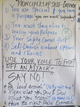 Posters from Self Defense Training