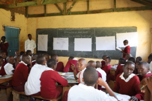 A Jijue session in Maranatha Primary School