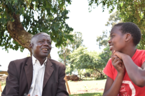 Kakenya's Dream girl with her father
