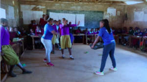 Self-defense training session