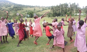 KCE girls playing together