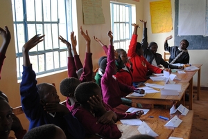 Engaged in a classroom activity