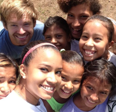 Hassell with her team