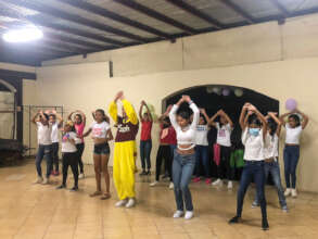 The talent show at SWB Nicaragua's Youth Festival.