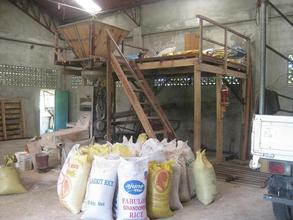 Rice mill supported by SIBAT and run by community