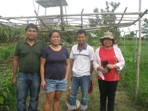 Ma'am Vicky and the SIBAT staff in Tarlac