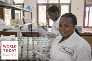 TB samples are checked by qualified technicians.