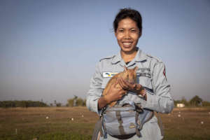 Sophea, APOPO Rat Handler