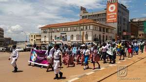 Girls in Uganda protest against abuse