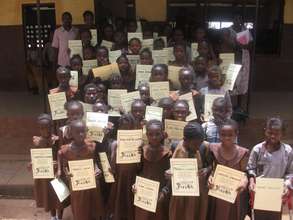 Anita Koroma gives girls empowerment kits