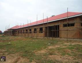 Girls' Dormitory with new roof (side view)
