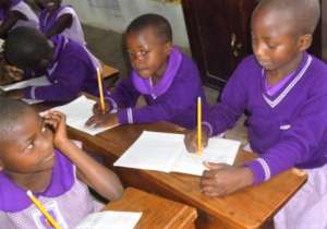 Nyaka Primary School girls in class