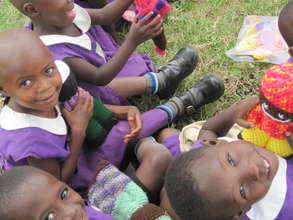 Students with their Comfort Dolls