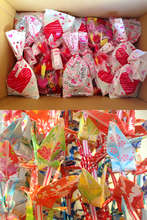 Valenetine's goodie bags & 1000 folded cranes