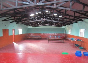 Inside the dining hall