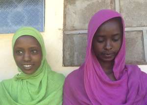 Girls awaiting interviews at Student Selection
