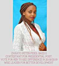 Fides' campaign poster for student body president