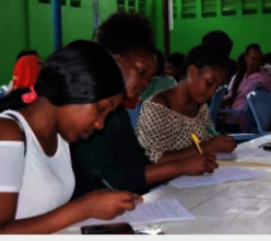 Filling out Kisa Alumnae Surveys!