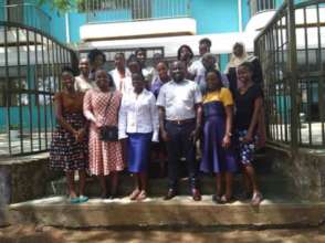 New AfricAid Mentors pose for a photo afterwards