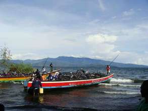 Bikes arriving to the island shore