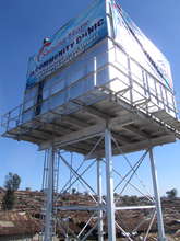 New 100,000L clean water tower
