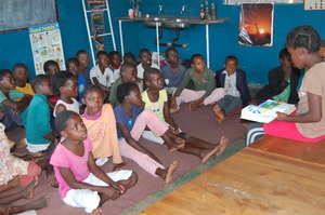 Reading to the class