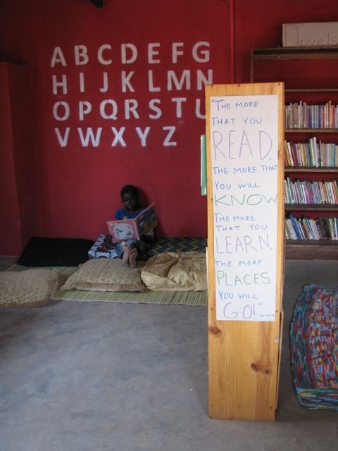 Let's Go Live(n) Up our Library in Ng'ombe, Zambia