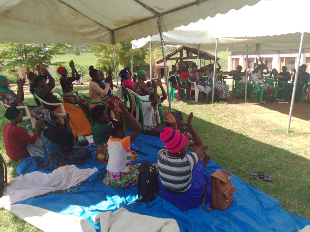 An exciting session for the young mothers