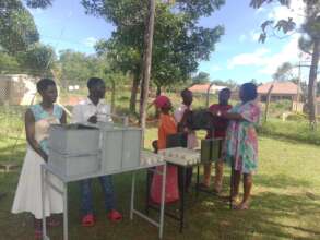 Start up kits handed over by project officer