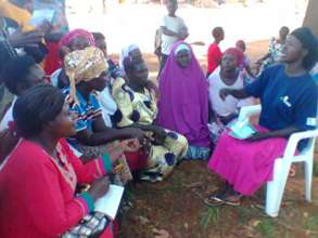 Juliet training other young women in the community