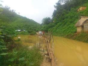 The rainy season adds some challenges to the work