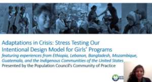 Webinar Adaptations in Crisis