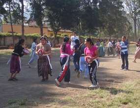 Girls training.