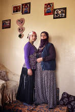 Seyda with mom- one of the 250 girls