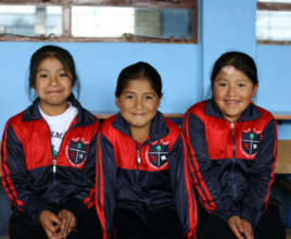 Three Happy and Proud Little Sisters
