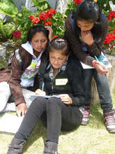 Big Sisters with books for Little Sisters