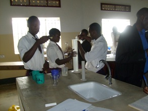 Students Performing a Science Lab Experiment
