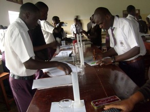 Students Perform a Science Experiment
