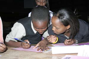 Community Girls Working Together