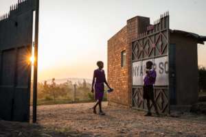 Beautiful morning at Nyaka Primary School