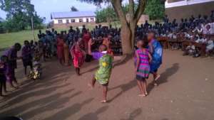 Nyaka Anti AIDS Club members performing