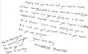 Letter of Gratitude