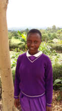Judith in her school uniform