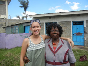 Ali with an educator in Kenya