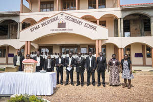 Teaching staff giving a presentation.