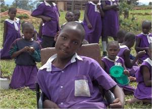 Allan with other Nyaka students