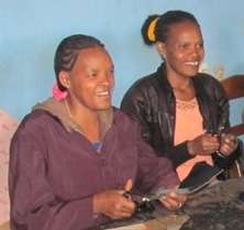 Former Patients Making Shoes