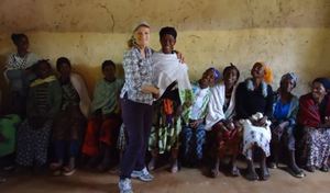 Sharon with Bogalee, a Mossy Foot Patient
