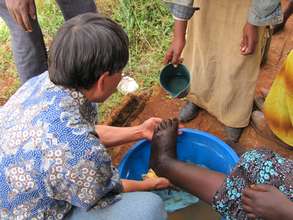 Patient Foot Washing